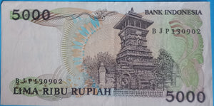 Indonesien 5000 Rupiah 1986