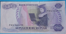 Laden Sie das Bild in den Galerie-Viewer, Indonesien 10.000 Rupiah 1998
