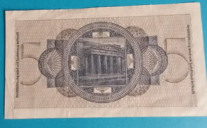 5 Reichsmark 1939 gebraucht
