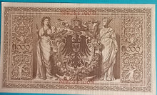 Laden Sie das Bild in den Galerie-Viewer, Reichsbanknote 1000 Mark 1910 Unc
