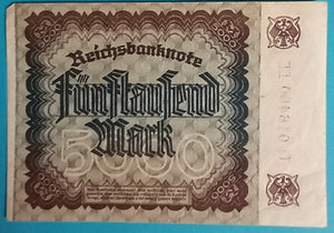 Reichsbanknote 5.000 Mark 1922