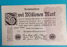 Laden Sie das Bild in den Galerie-Viewer, Reichsbanknote 2 Millionen Mark 1923
