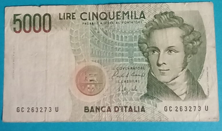 Italien 5.000 Lire 1985