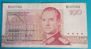 Luxemburg 100 Francs 1986