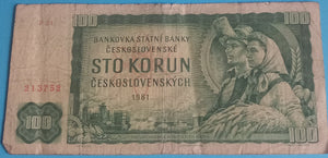 Tschechoslowakei 100 Korun 1961