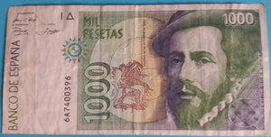 Spanien 1000 Pesetas 1992 gebraucht