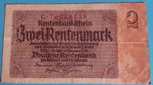 Laden Sie das Bild in den Galerie-Viewer, BRD 2 Rentenmark 1937
