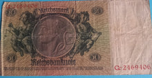 Laden Sie das Bild in den Galerie-Viewer, Reichsbanknote 50 Mark 1933 gebraucht
