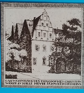 Halle 10 Pfennig Das Wohnhaus von Wolff 1921 Unc