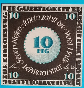 Halle 10 Pfennig Der Dom 1921 Unc