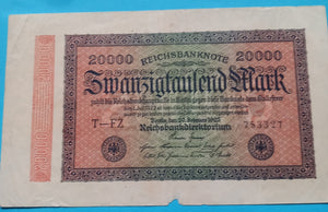 Reichsbanknote 20.000 Mark 1923