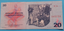 Laden Sie das Bild in den Galerie-Viewer, Tschechoslowakei 20 Korun 1970 Unc
