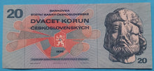 Laden Sie das Bild in den Galerie-Viewer, Tschechoslowakei 20 Korun 1970 Unc
