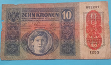 Laden Sie das Bild in den Galerie-Viewer, Österreich 10 Kronen 1915  gebraucht
