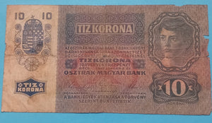 Österreich 10 Kronen 1915  gebraucht