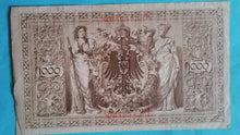 Laden Sie das Bild in den Galerie-Viewer, Reichsbanknote 1000 Mark 1910
