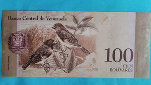 Venezuela 100 Bolivares  2015 Unc